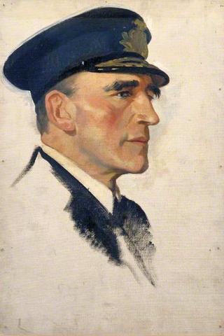 海军少将雷金纳德·蒂尔维特爵士的素描