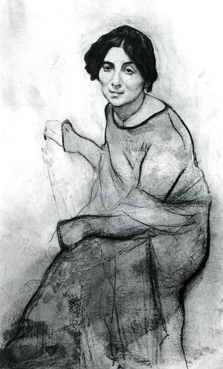 钢琴家万达·兰多斯卡的画像
