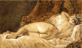 Recumbent Woman Seen from behind