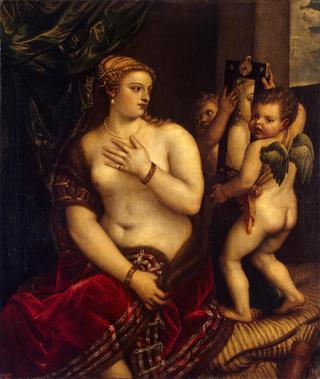 Venus with Two Cupids in Front of a Mirror (copy)