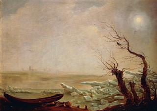 Landscape with a Boat Amid the Ice
