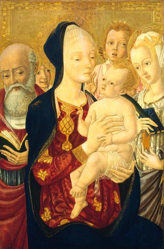 Madonna and Child with Saint Jerome, Saint Catherine of Alexandria and Angels