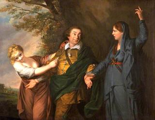 Garrick between Tragedy and Comedy (copy after Joshua Reynolds)