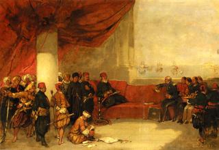 Interview with the Viceroy of Egypt at His Palace in Alexandria
