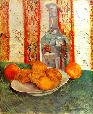 Still Life with Decanter and Citrus Fruit