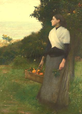 Young Woman in the Orange Garden