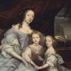 莱诺克斯和里士满公爵夫人玛丽·维莱尔和她的孩子埃斯梅·斯图尔特和玛丽的肖像