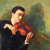 小提琴家米尔斯坦的画像