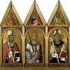 圣双子座，圣迈克尔和圣奥古斯丁与天使