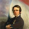 雅各布·霍宾的肖像，在敌人的炮火下救出了荷兰国旗