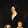 伊丽莎白·巴雷特·勃朗宁和她儿子的肖像