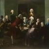 1754年3月22日在罗思梅尔咖啡馆举行的艺术学会第一次会议