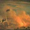 1759年6月28日，法国火筏在魁北克附近袭击英国舰队