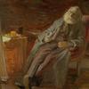 画家维尔赫尔姆·基恩抽烟斗