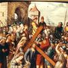 基督背着十字架，与圣维罗妮卡会面