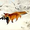 雪景中的狐狸