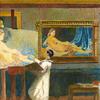 日本画家，临摹安格尔（卢浮宫）