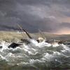 1854年11月14日，乌克兰塞瓦斯托波尔，哈萨克湾，“多瑙河”号在岸上被吹走