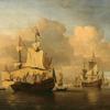 荷兰人在平静的海上与无数其他船只作战