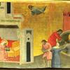 三联画：圣塞巴斯蒂安殉难和他的生活场景（面板细节）