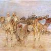 第一次世界大战：巴勒斯坦受伤士兵背着骆驼背着可可树