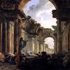 卢浮宫大画廊在废墟中的想象