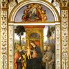 圣母玛利亚和圣子登基与圣徒奥古斯丁、弗朗西斯、帕多瓦的安东尼和一位圣僧