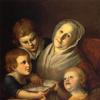 艺术家的母亲查尔斯·皮尔夫人和她的孙子们
