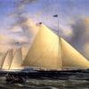 1851年5月，单桅帆船“玛丽亚”号与纵帆船“美国”号比赛