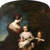 卡罗琳，埃德卡姆贝山第三伯爵夫人，带着她最小的两个孩子，查尔斯和欧内斯汀