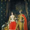 维多利亚女王和阿尔伯特王子在1842年5月12日的舞会服装上