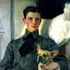 尤索波夫王子与狗的画像