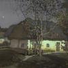 月光下的乌克兰村庄