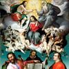 圣母加冕礼，圣徒路加，多米尼克，和传福音的约翰