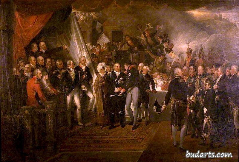 1814年路易十八在多佛登船