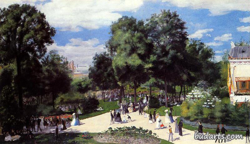 1867年巴黎博览会期间的香榭丽舍大街