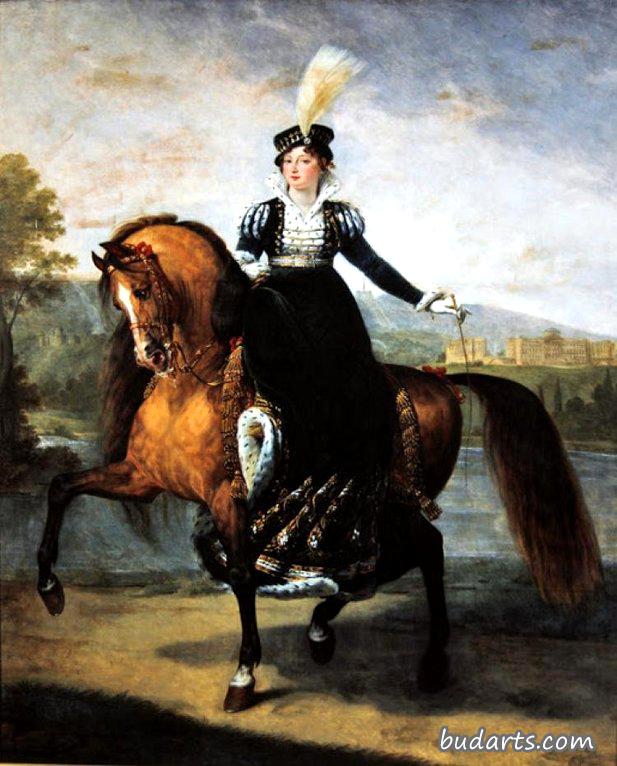 弗特姆贝格的卡特里娜骑马画像