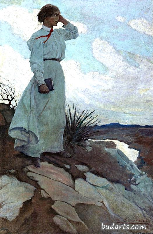 Louise Loved to Climb to the Summit on One of the Barren Hills Flanking the River, and Stand There While the Wind Blew