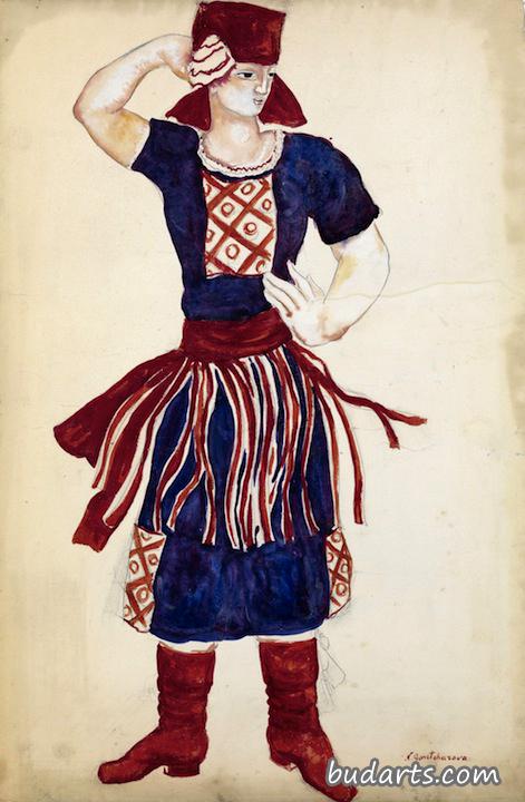 《索罗钦茨鹅肝》中“红色斯维特卡之舞”的服装设计