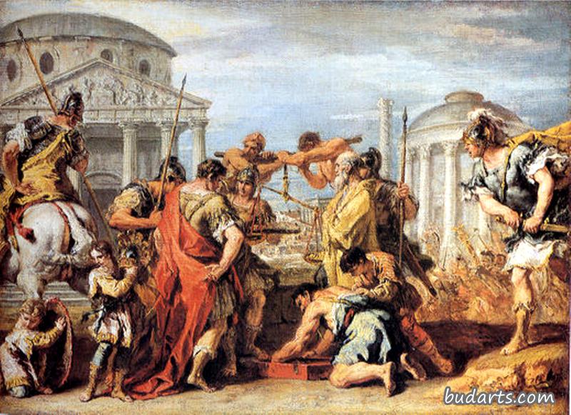 卡米卢从布伦努斯拯救罗马