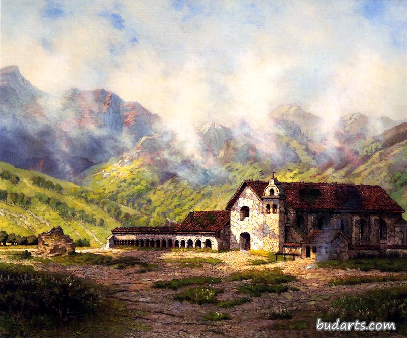 Mission Santa Inés (in 1875)