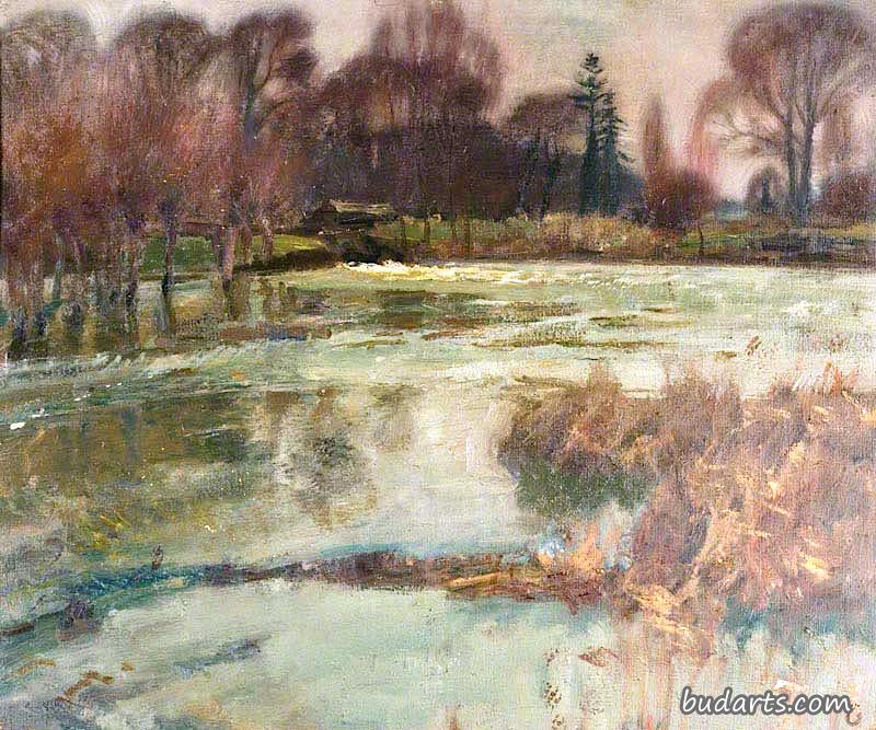 River Scene, Boxted Mill