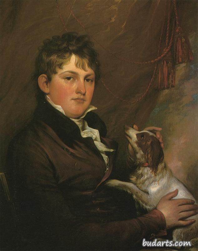 艺术家侄子约翰·特鲁姆贝尔的肖像
