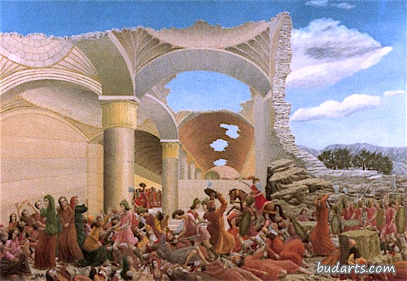 图图毁坏耶路撒冷的圣殿