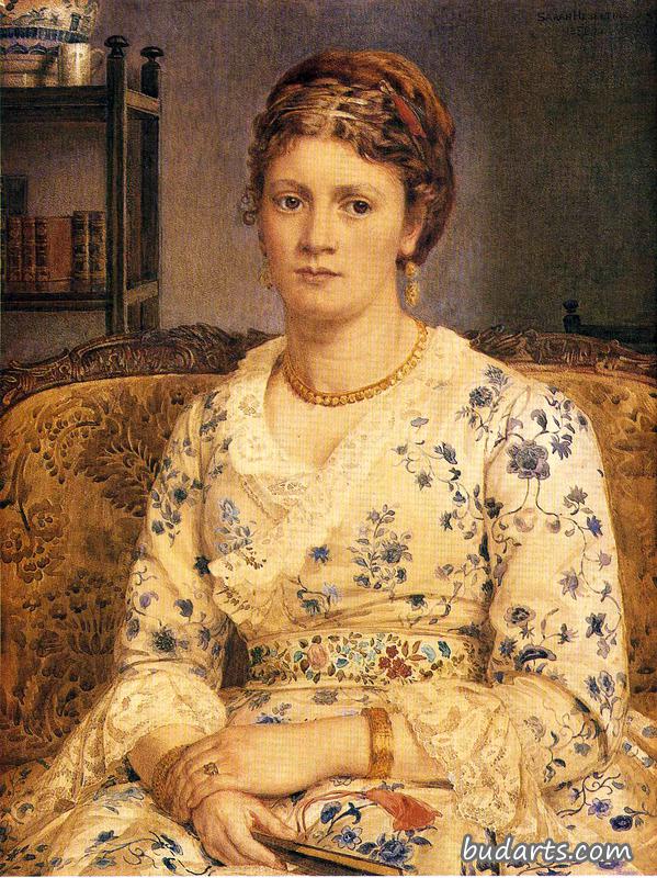 Portrait Of Mrs J.P.Heselitine