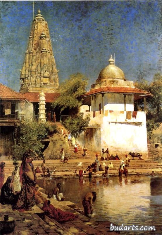 The Temples and Tank of Walkeshwar at Bombay