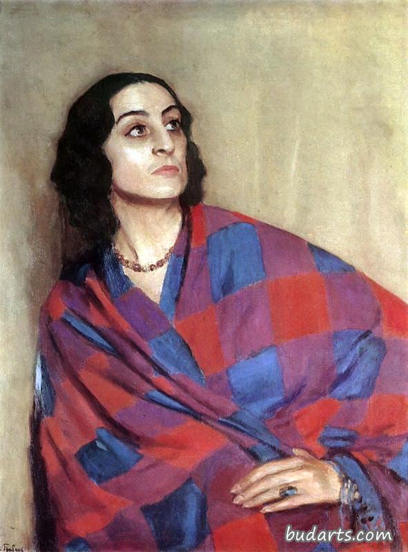 Portrait of E.G.Nikulina-Volkonskaya