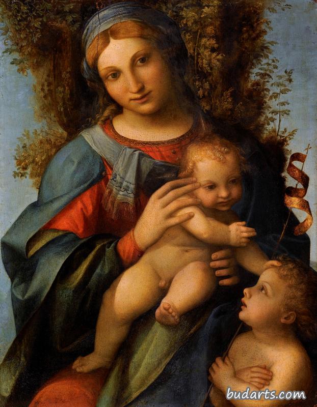 圣母子和婴儿施洗者圣约翰