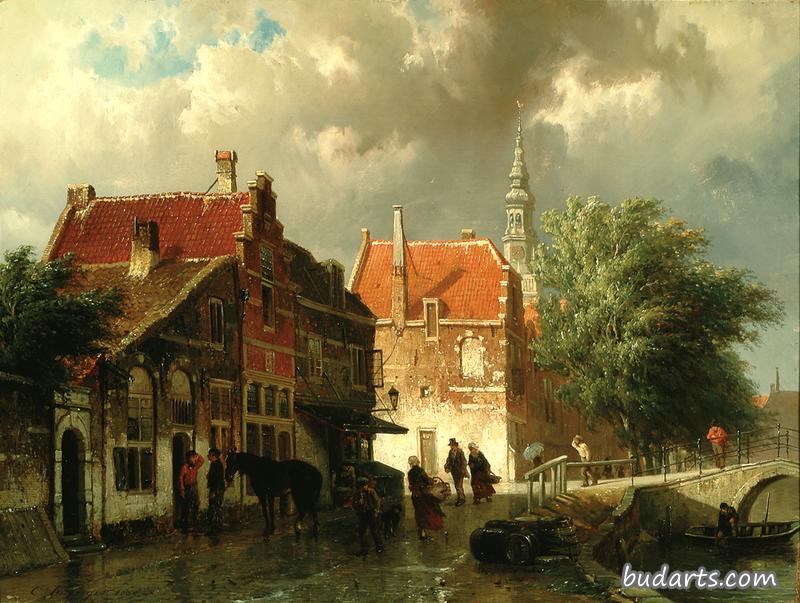 The Raamgracht on Doelstraat in Haarlem