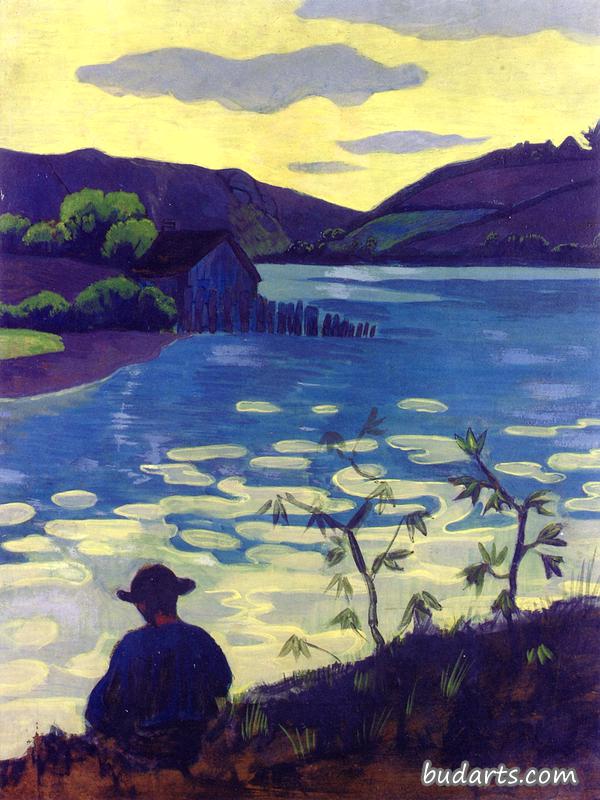 Fisherman by the Laïta